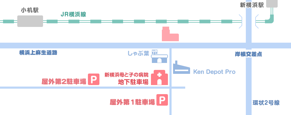 新横浜母と子の駐車場