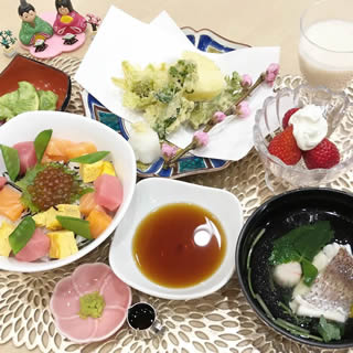 雛祭り御膳の写真