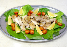 鶏肉のメニューの写真